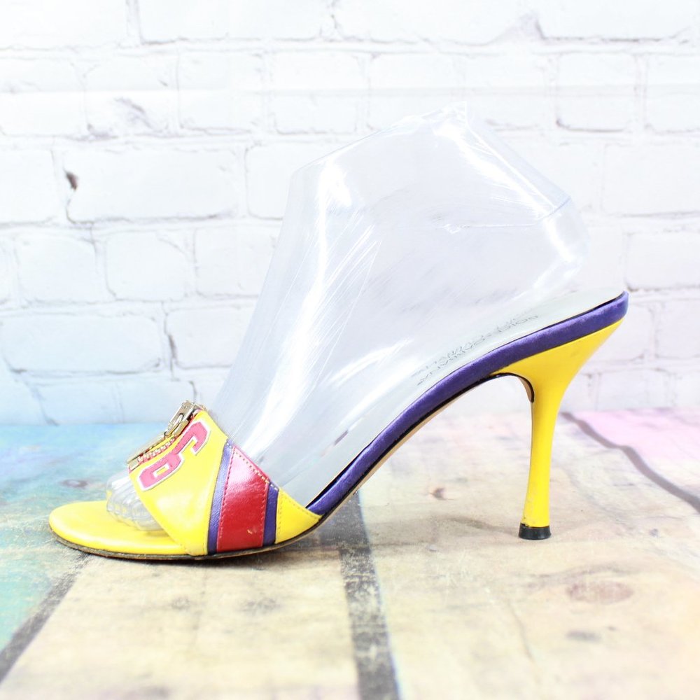 Dolce & Gabbana 76' Studded Slide Sandals Size 7.5